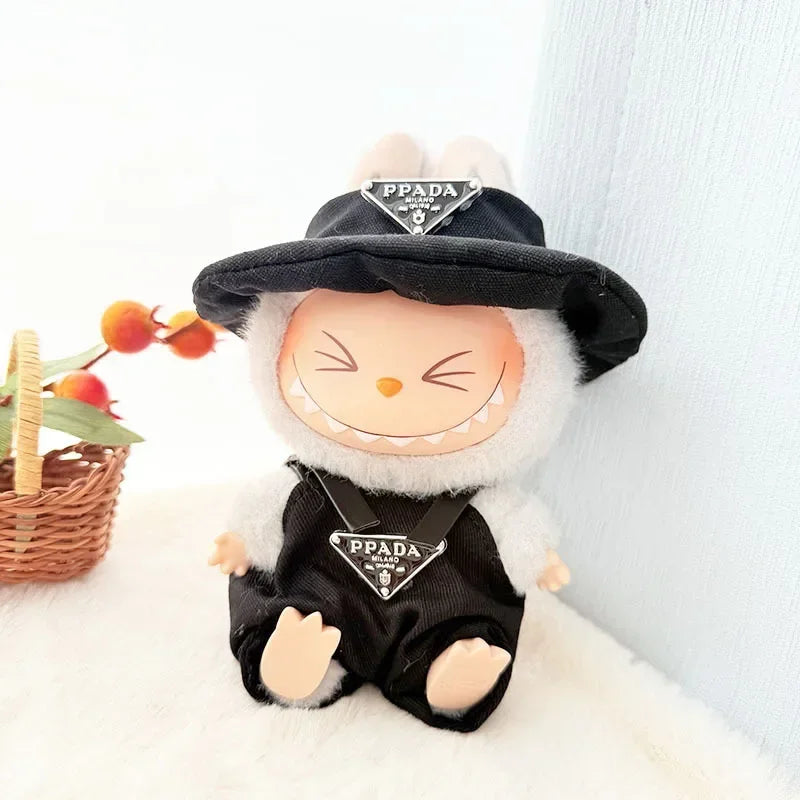 Anime Labubu Doll Clothes Fashion Overalls Labubu Idol V1 V2 Dolls Clothing Accessories 15/17Cm Plush Doll Universal in Stock
