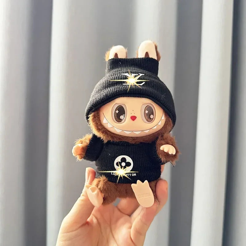Anime Labubu Doll Clothes Fashion Overalls Labubu Idol V1 V2 Dolls Clothing Accessories 15/17Cm Plush Doll Universal in Stock